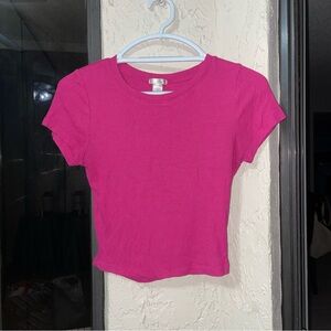 Bozzolo Fuchsia Short Sleeve Top